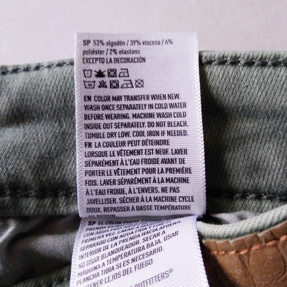 American Eagle Hi-Rise Jegging 4 olive green Khaki - Picture 9 of 11